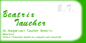 beatrix taucher business card